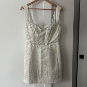 Lulus White Off the Shoulder Dress Size Large